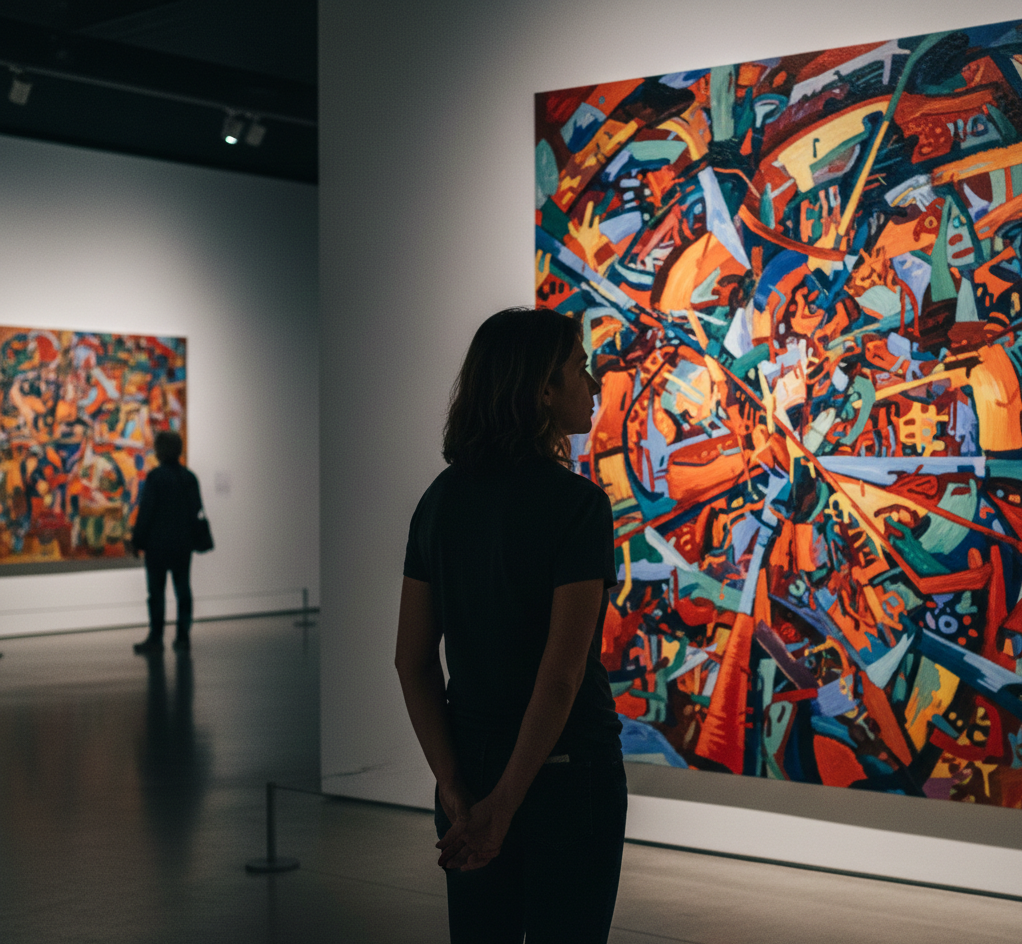 Visuel créé à l’aide d’une intelligence artificielle Quand l’abstraction parle comprendre le langage des formes